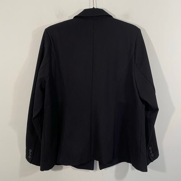 Torrid Women Black One Button Knit Blazer Size 2 (18/20) Business/ Work - Picture 8 of 8